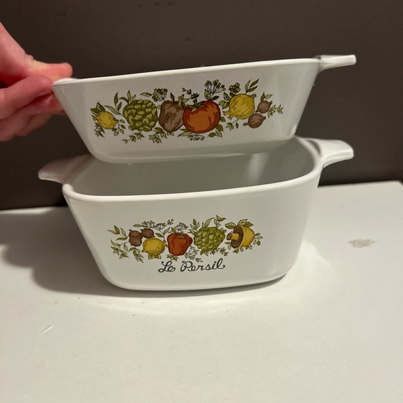 Vintage Corningware Spice of Life 700ml 1 3/4 cup set of 2 - Picture 2 of 7